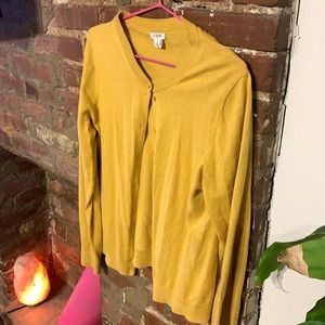 Mustard J. Crew Cardigan